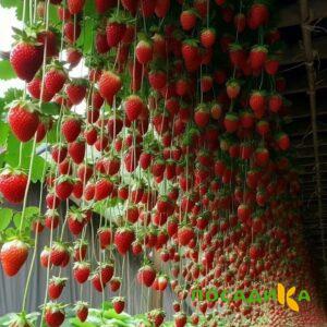 Клубника ампельная Анастасия купить по цене от 370р. в интернет-магазине «Посадика» с доставкой почтой в в Можайске и по всей России – [изображение №1].